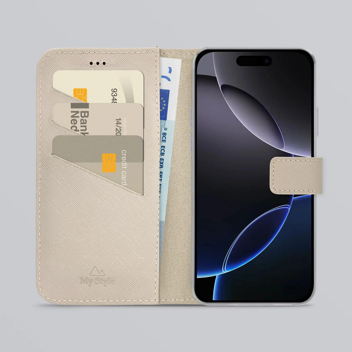 My Style Flex Wallet For Apple Iphone 16 Pro Max Warm Taupe - Essentify