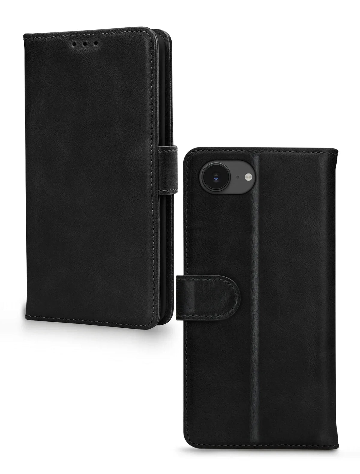 Mobilize Leather Wallet Apple Iphone 16E Black - Essentify