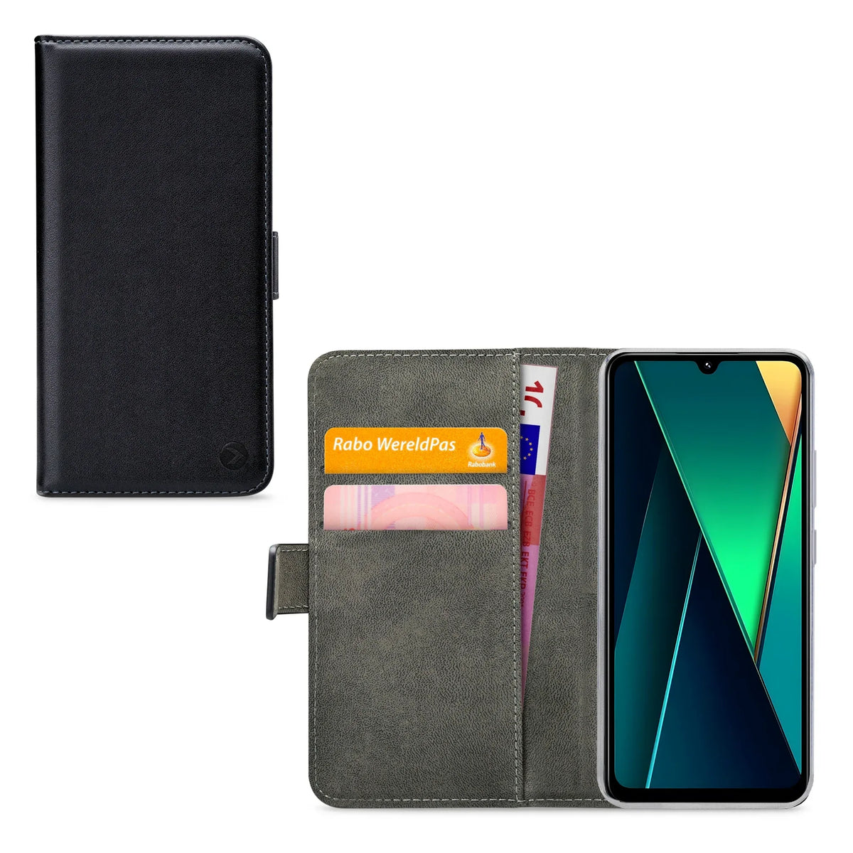 Mobilize Classic Gelly Wallet Book Case Motorola Moto G75 5G Black - Essentify