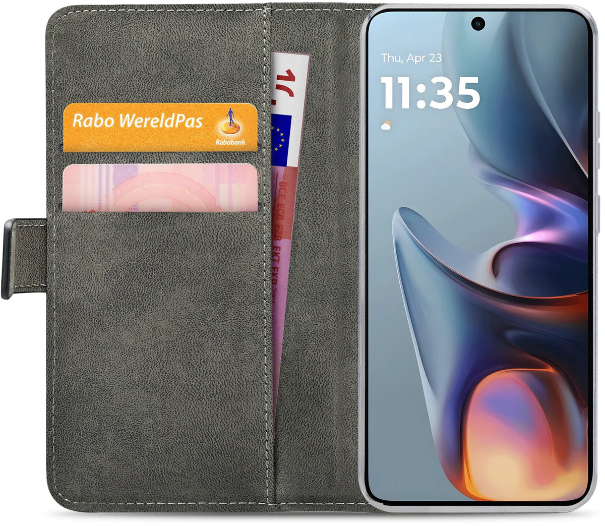 Mobilize Classic Gelly Wallet Book Case Motorola Moto E15/G05 Black - Essentify