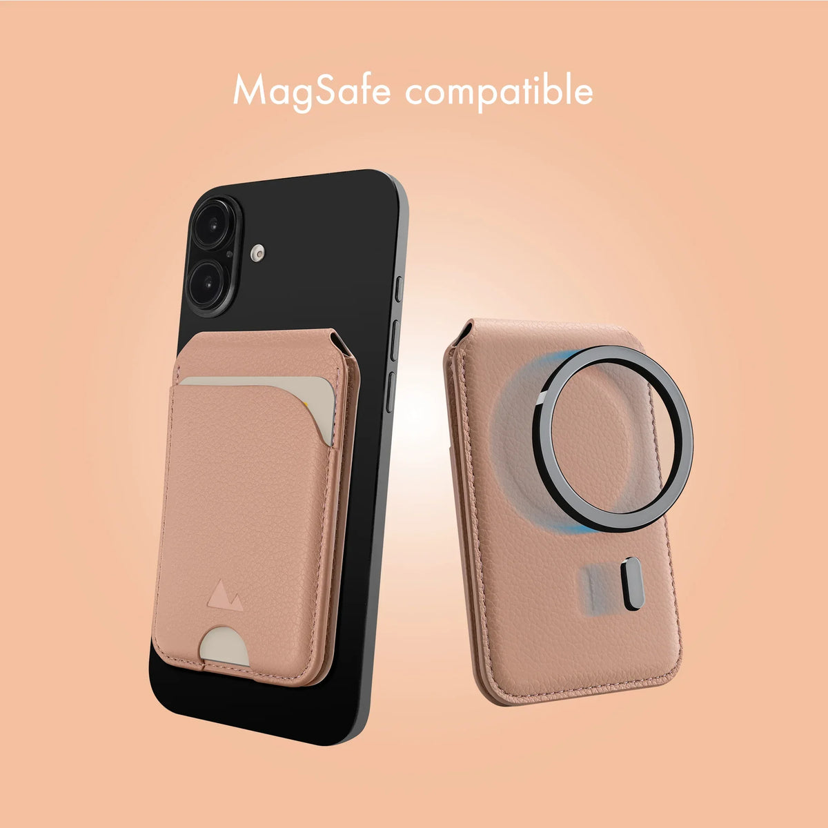 My Style Magsafe Compatible Magnet Card Holder With Stand Function Soft Pink - Essentify