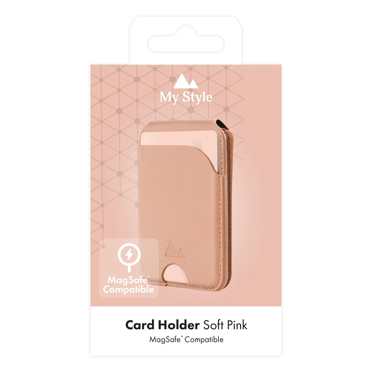My Style Magsafe Compatible Magnet Card Holder With Stand Function Soft Pink - Essentify