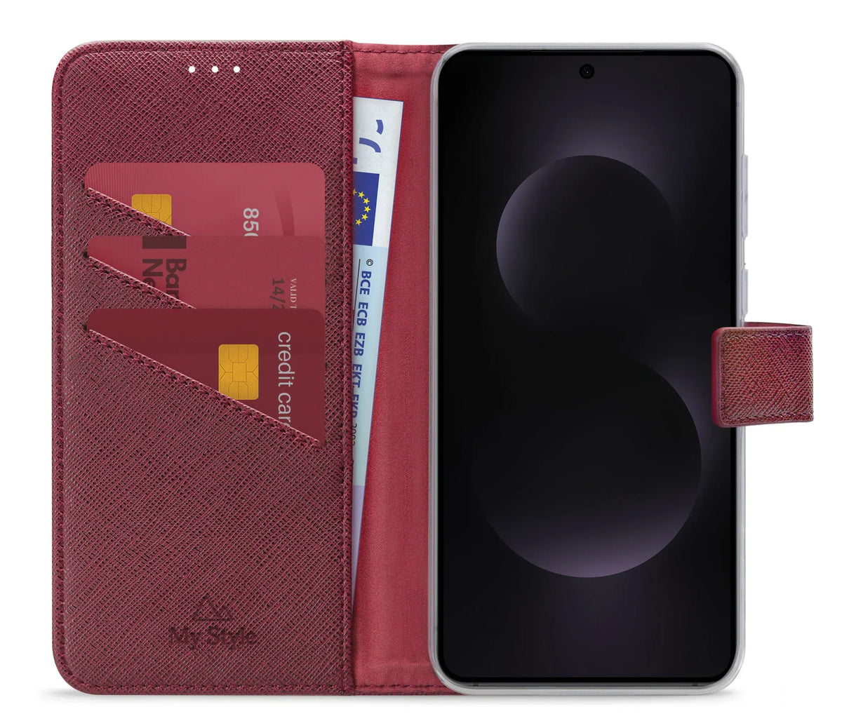 My Style Flex Wallet For Samsung Galaxy S25 Edge 5G Bordeaux - Essentify