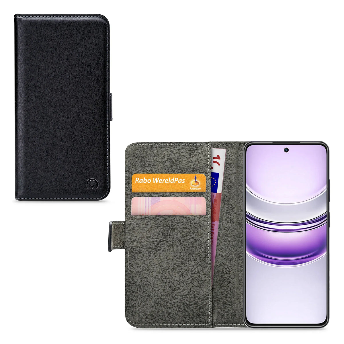 Mobilize Classic Gelly Wallet Book Case Realme 14X 5G Black - Essentify