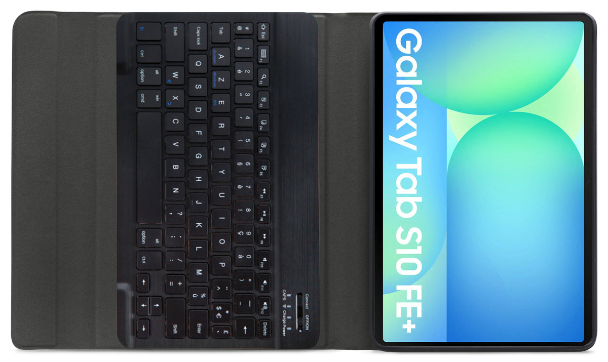 Mobilize Detachable Bluetooth Keyboard Case Samsung Galaxy Tab S10 Fe+ 13.1 Black Azerty - Essentify