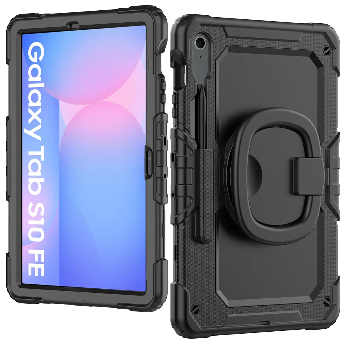 Mobilize Rotating Defender Case Stand Function For Samsung Galaxy Tab S10 Fe 11 Black - Essentify