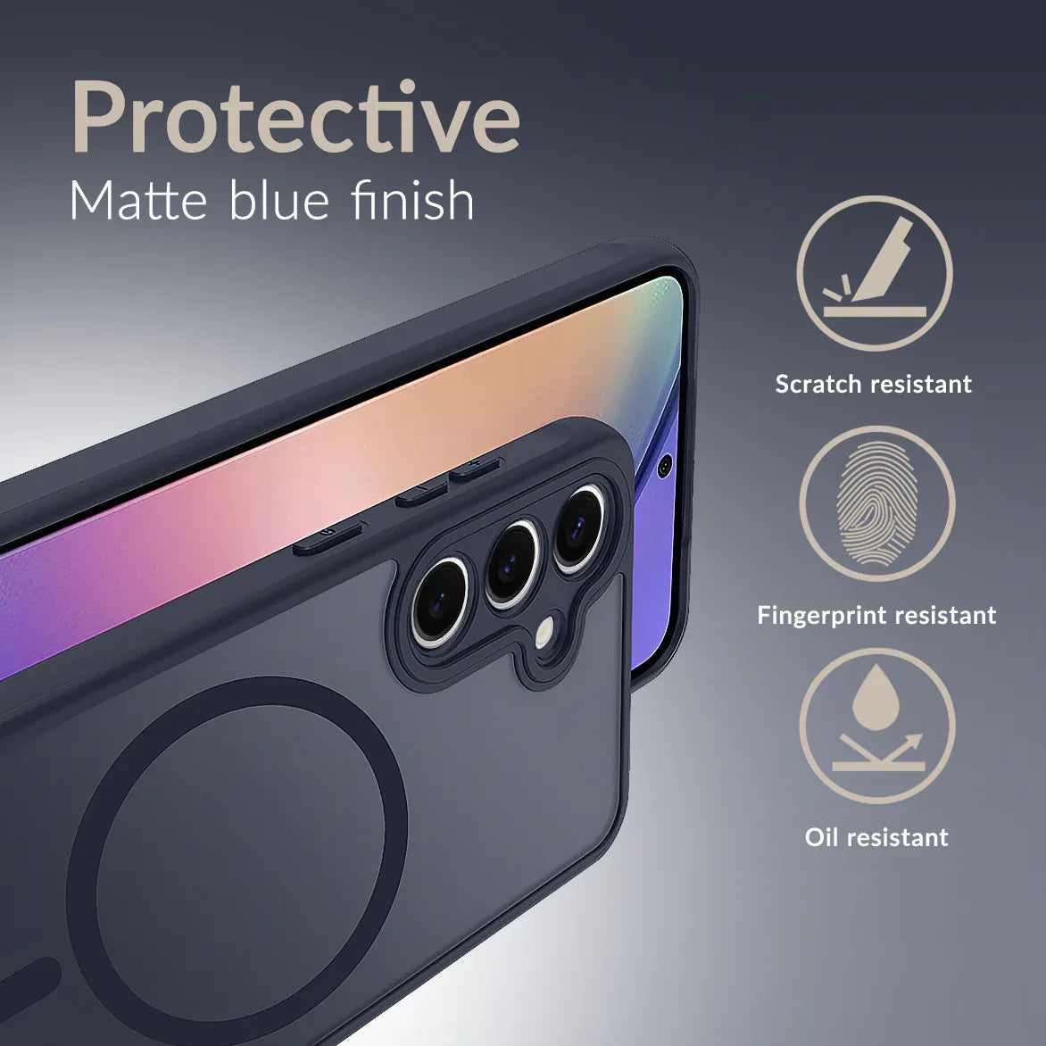 Mobilize Magsafe Compatible Hybrid Case Samsung Galaxy S25 5G Blue - Essentify