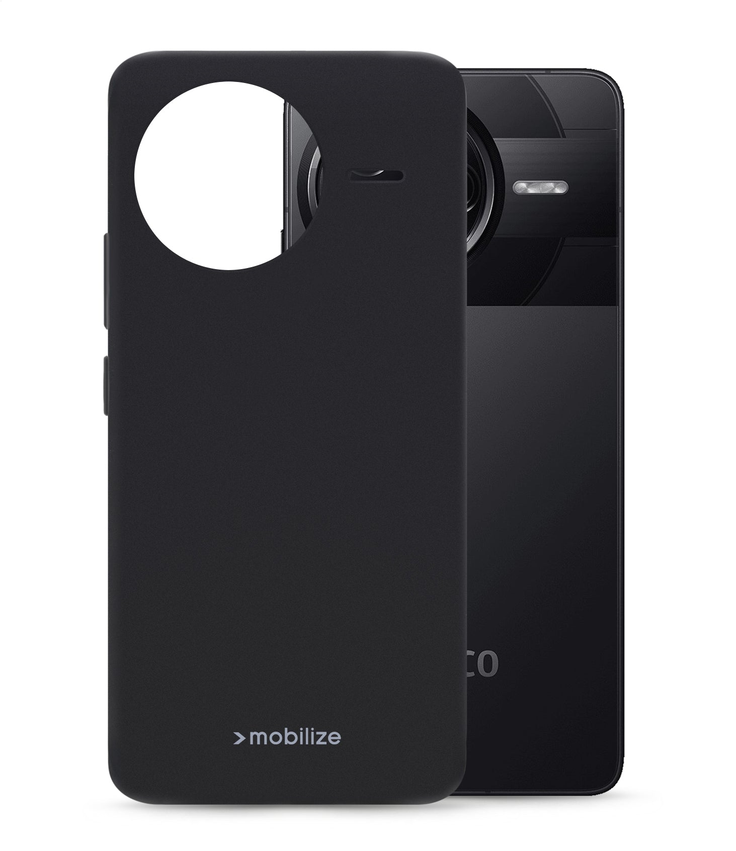 Mobilize Rubber Gelly Case Xiaomi Poco F7 Pro Matt Black