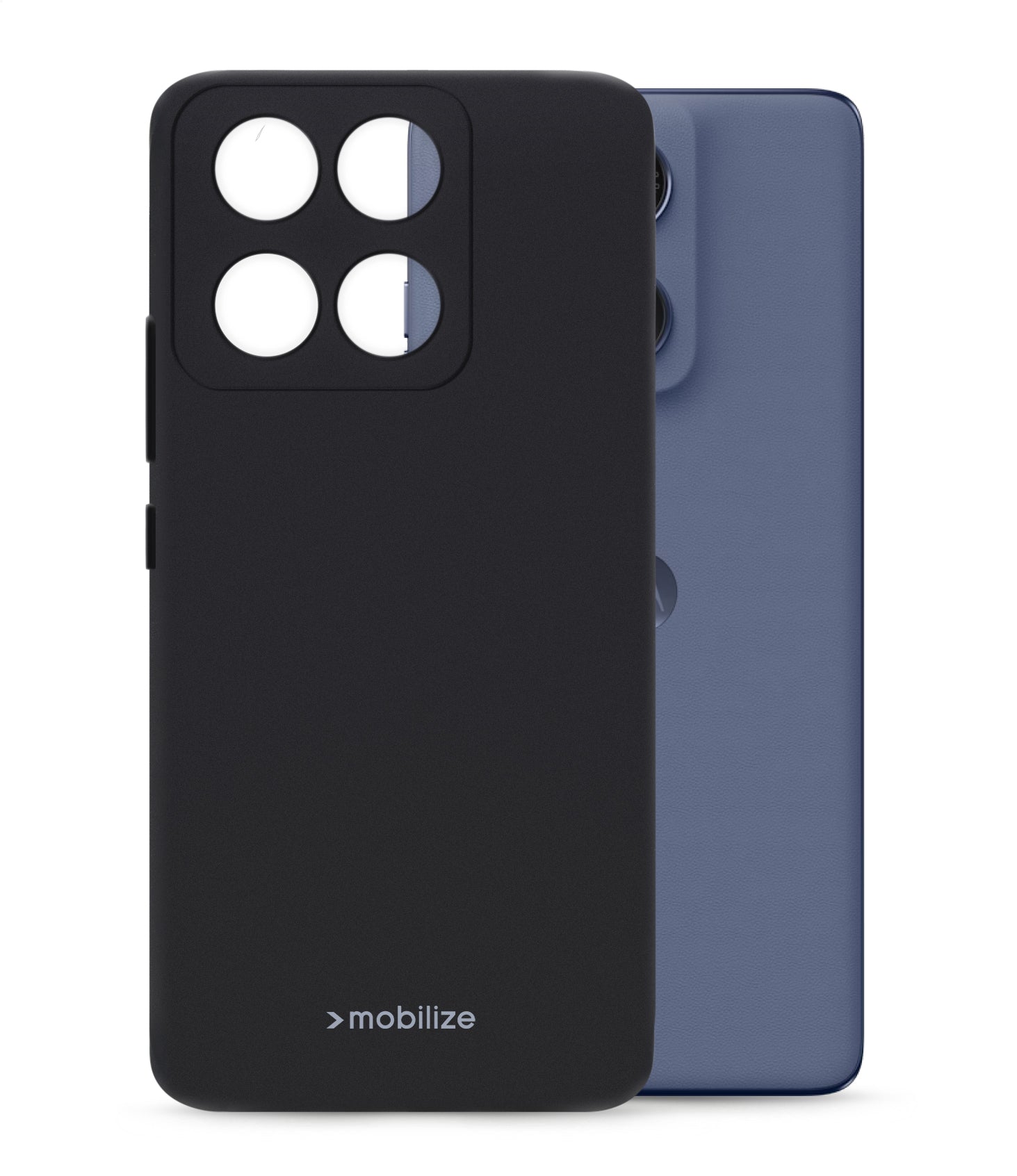 Mobilize Rubber Gelly Case Motorola Edge 60 Fusion Matt Black