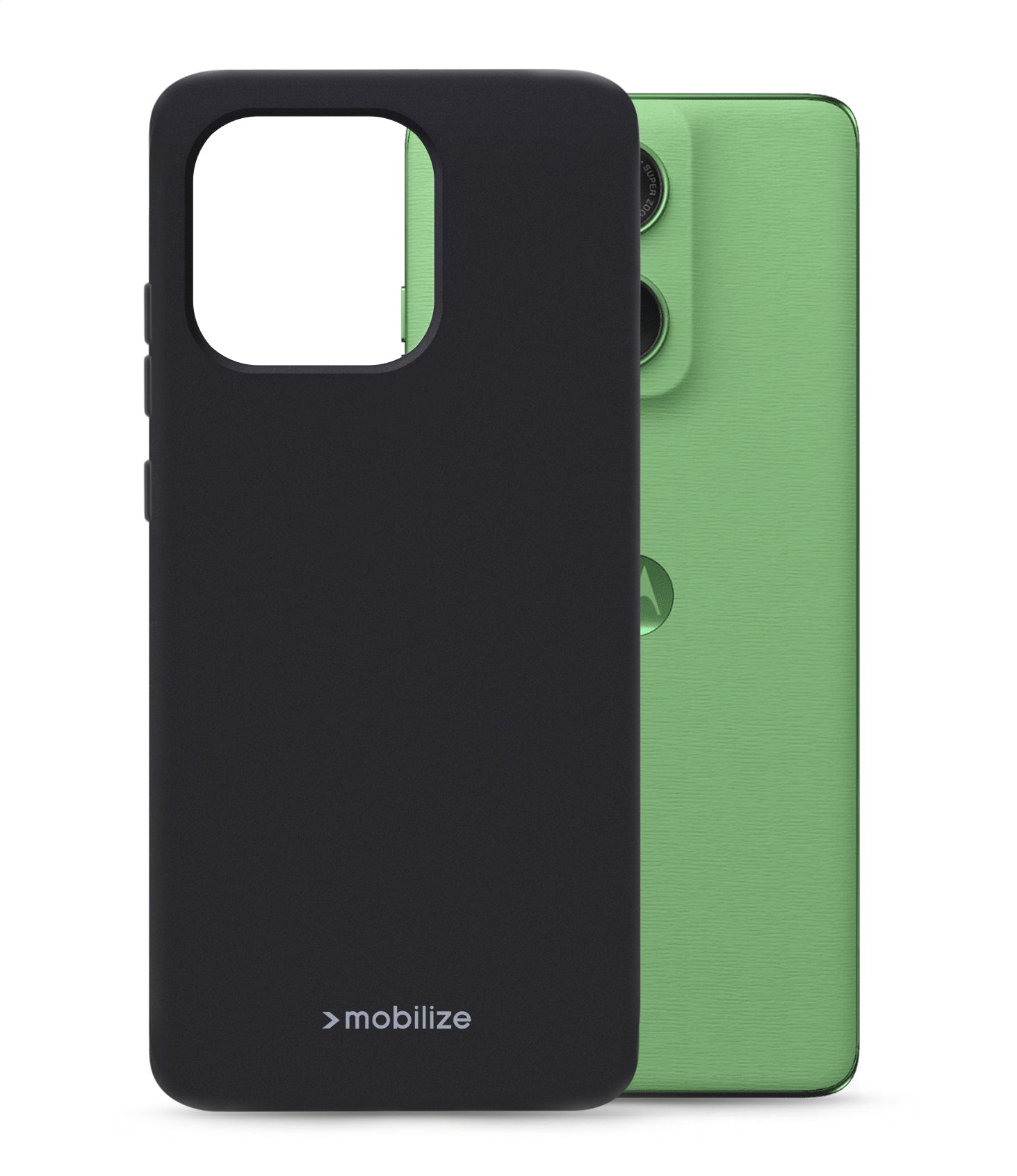 Mobilize Rubber Gelly Case Motorola Edge 60 Matt Black