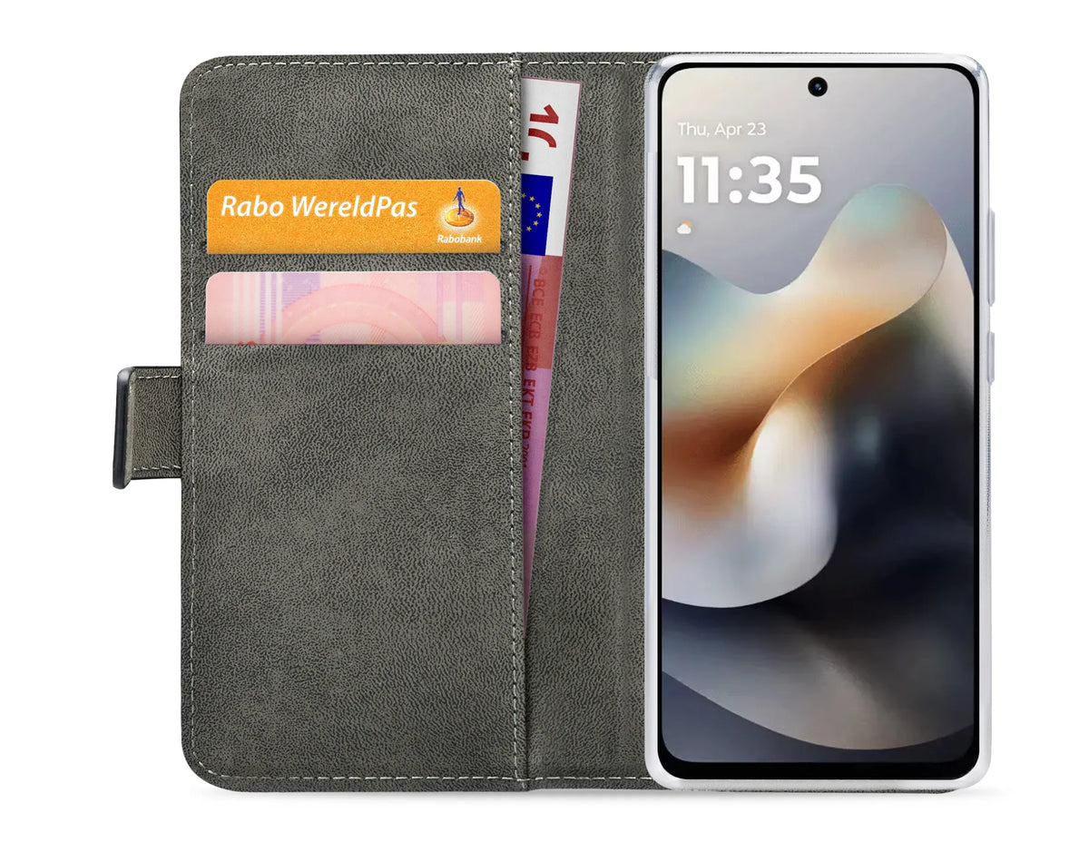 Mobilize Classic Gelly Wallet Book Case Motorola Moto G56 5G Black - Essentify