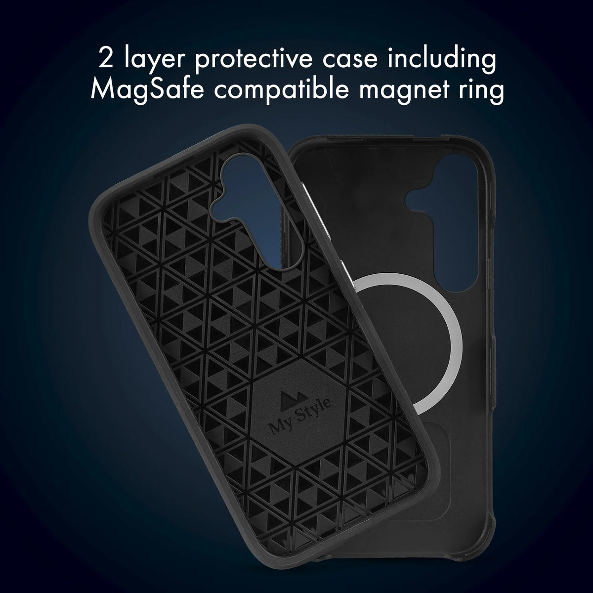 My Style Magsafe Tough Case For Samsung Galaxy S25 Ultra 5G Black - Essentify