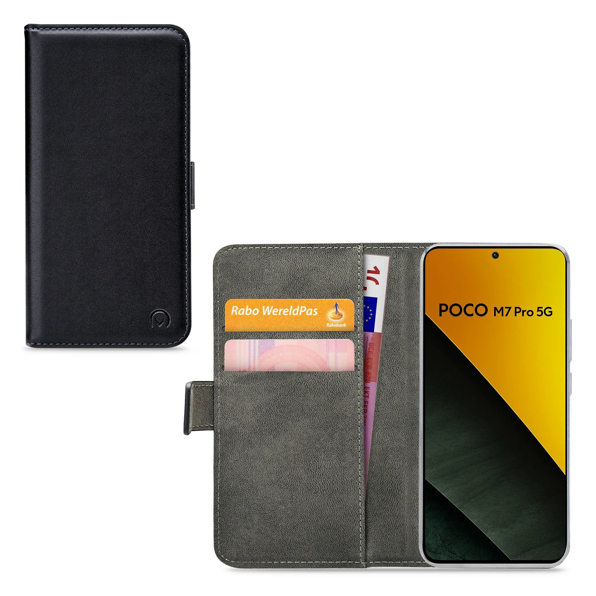Mobilize Classic Gelly Wallet Book Case Xiaomi Poco M7 Pro 5G Black - Essentify
