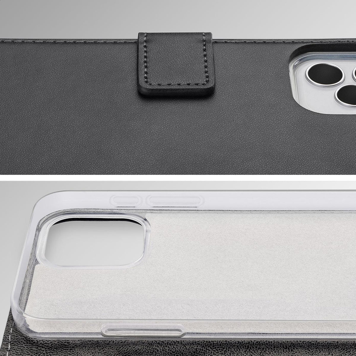 Mobilize Classic Gelly Wallet Book Case Apple Iphone 17 Black - Essentify