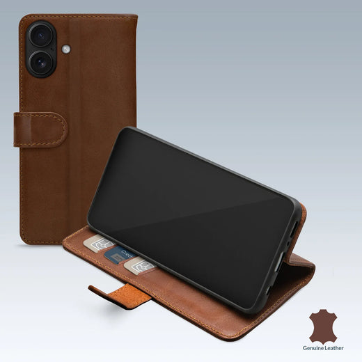 Mobilize Leather Wallet Apple Iphone 17 Brown - Essentify