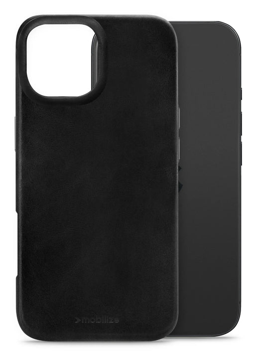 Mobilize Magsafe Compatible Premium Leather Case Apple Iphone 17 Black - Essentify