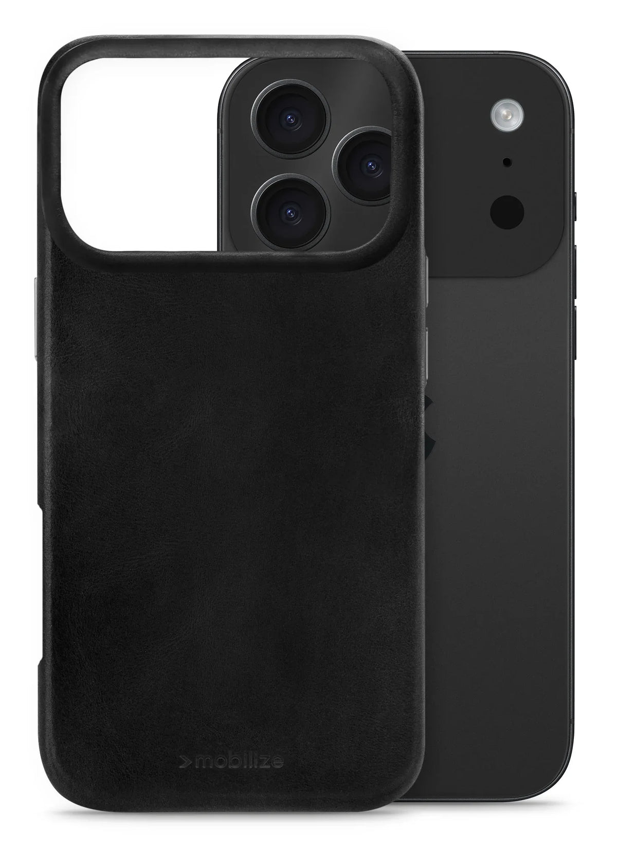 Mobilize Magsafe Compatible Premium Leather Case Apple Iphone 17 Pro Black - Essentify