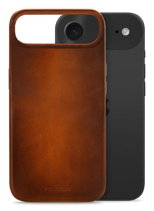 Mobilize Magsafe Compatible Premium Leather Case Apple Iphone Air Burned Cognac - Essentify
