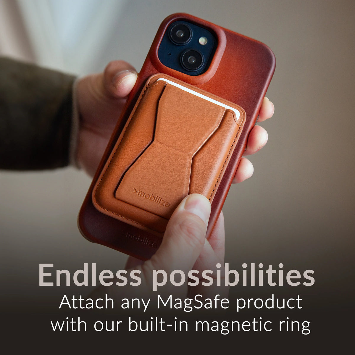 Mobilize Magsafe Compatible Premium Leather Case Apple Iphone 17 Pro Max Burned Cognac - Essentify