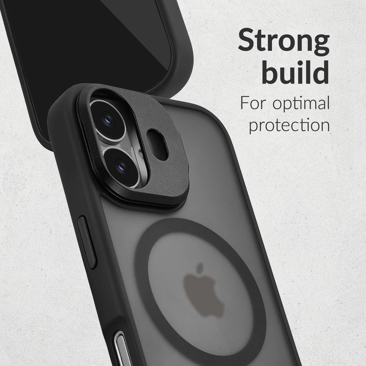 Mobilize Magsafe Compatible Hybrid Pro Case With Camera Stand Apple Iphone Air Black - Essentify