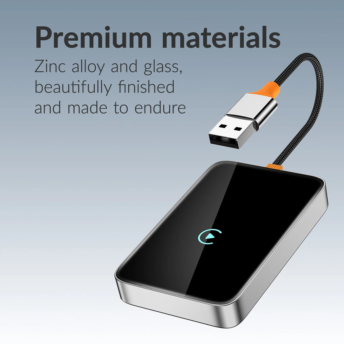 Mobilize Premium 2In1 Adapter For Wireless Apple Carplay/Android Auto Black - Essentify