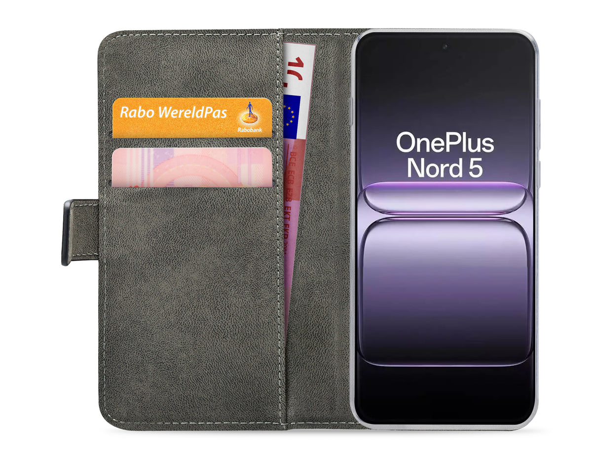 Mobilize Classic Gelly Wallet Book Case Oneplus Nord 5 Black