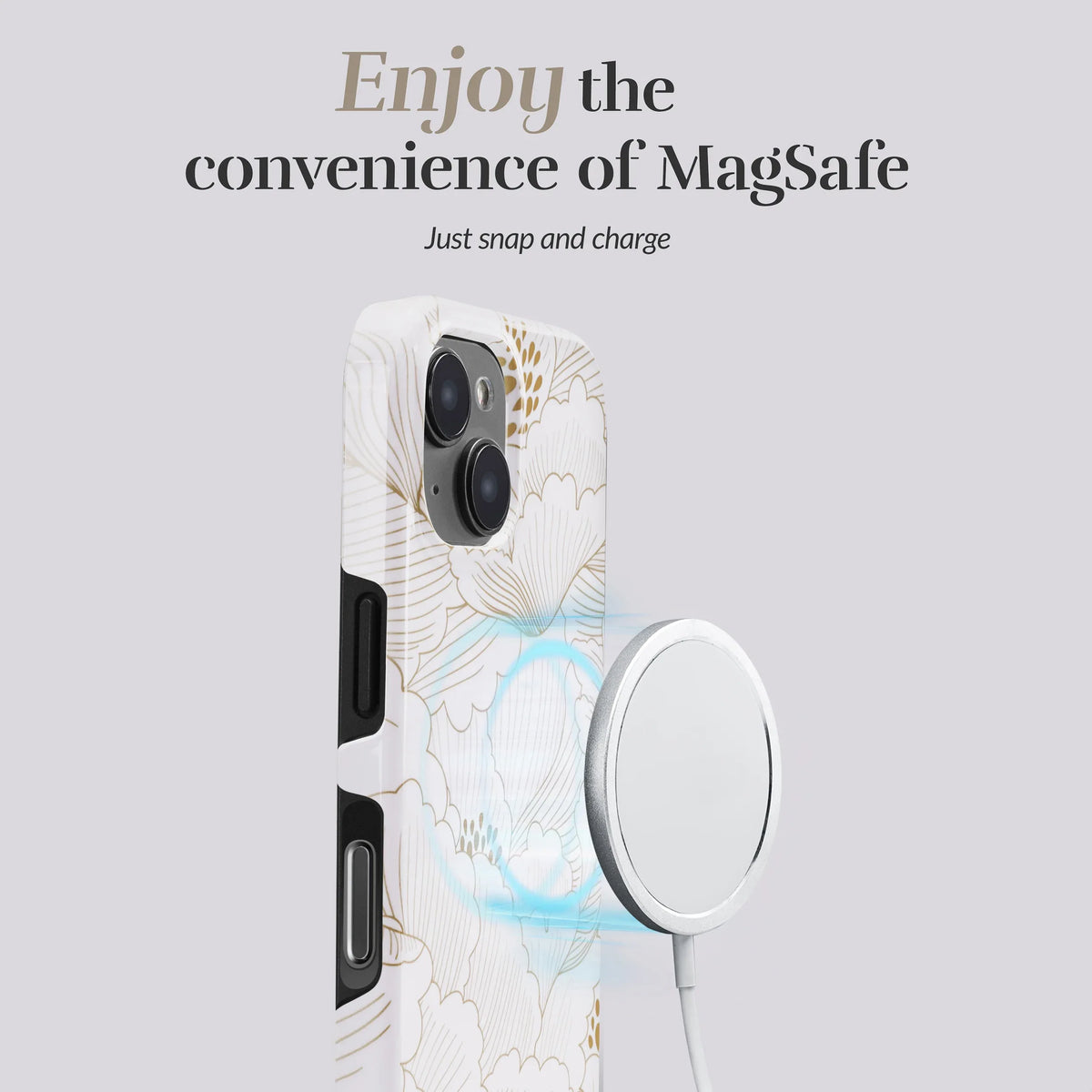 Mio By Mobilize Mio White Roses Magsafe Compatible For Iphone 17 Pro - Essentify