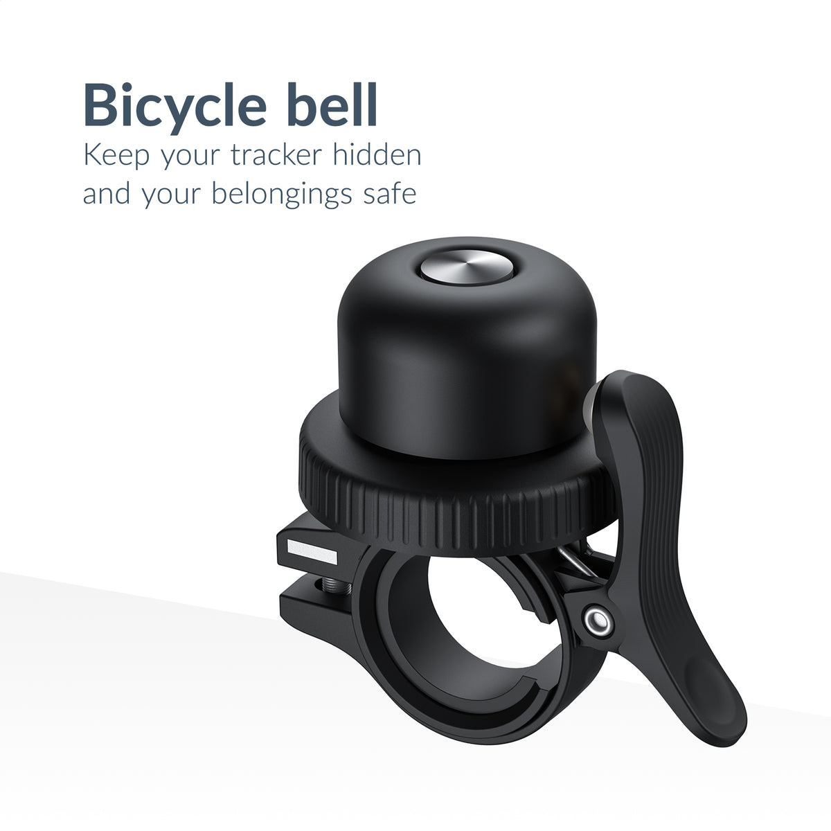 Beeep Onetag Apple Find My & Android Tracker Black & Bicycle Bell