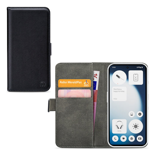 Mobilize Classic Gelly Wallet Book Case Nothing Phone (3A) Lite Black