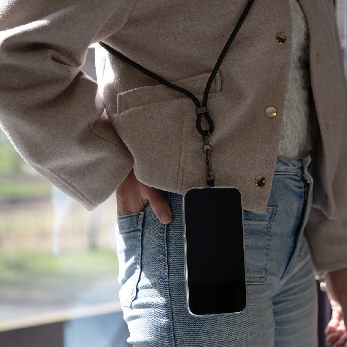 Mobilize Lanyard Nylon Cable - Usb-C To Usb-C - 1.85M - 60W Black