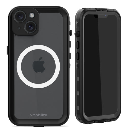 Mobilize Magsafe Compatible Waterproof Case Apple Iphone 15 Clear/Black