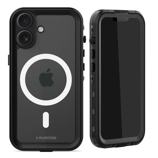 Mobilize Magsafe Compatible Waterproof Case Apple Iphone 16 Clear/Black