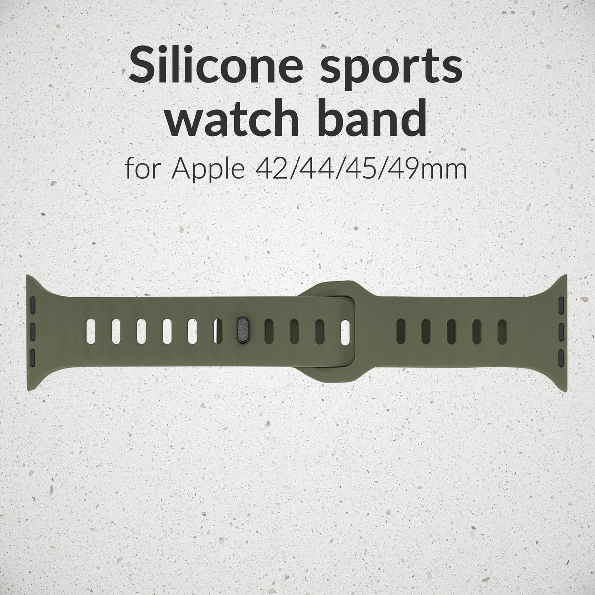 Mobilize Silicon Watch Band - Sports - For Apple 42/44/45/49Mm - Green