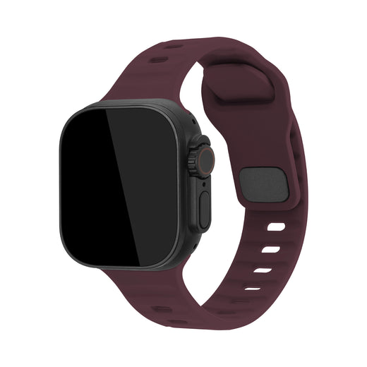 Mobilize Silicon Watch Band - Sports - For Apple 42/44/45/49Mm - Bordeaux