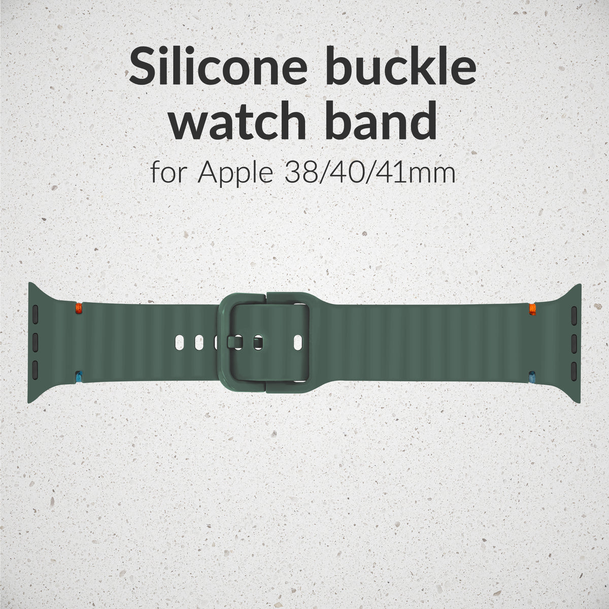 Mobilize Silicon Watch Band - Buckle - For Apple 38/40/41Mm - Green