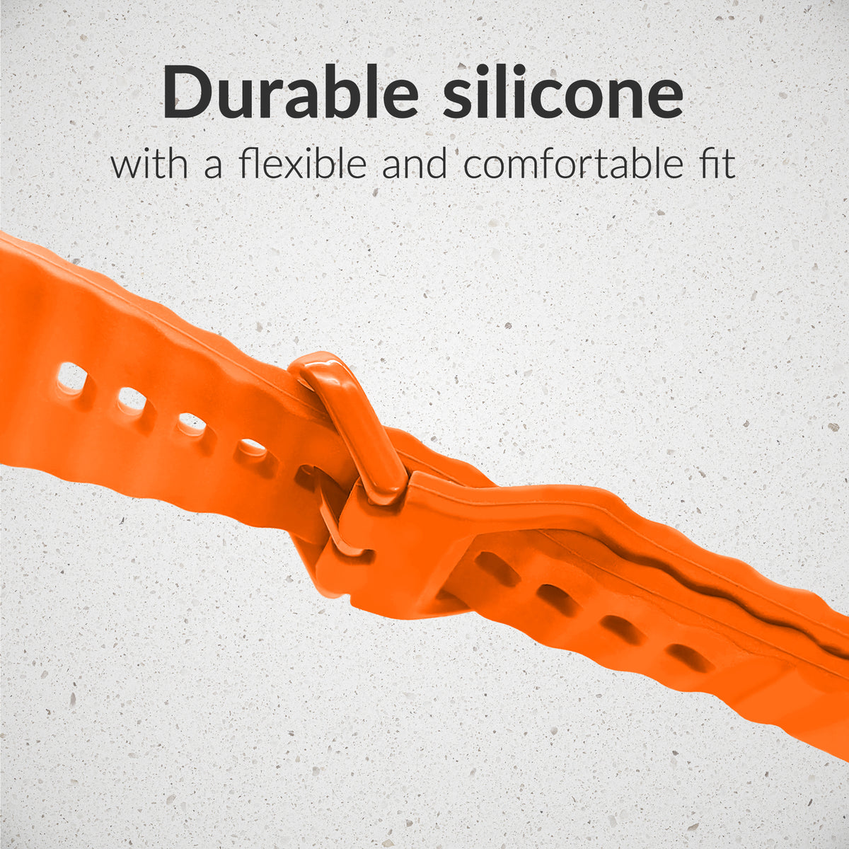 Mobilize Silicon Watch Band - Buckle - For Apple 38/40/41Mm - Orange