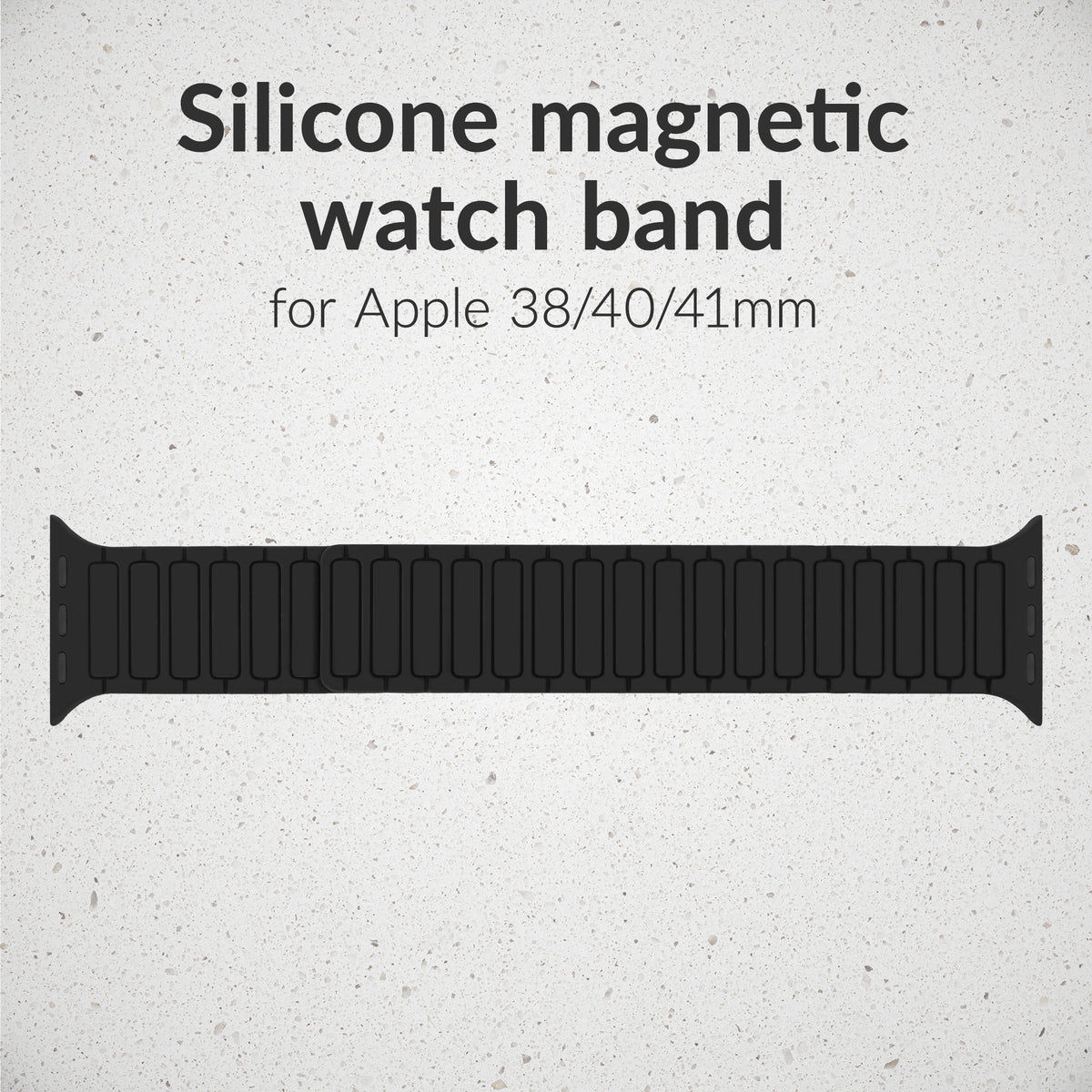Mobilize Silicon Watch Band - Magnetic - For Apple 38/40/41Mm - Black