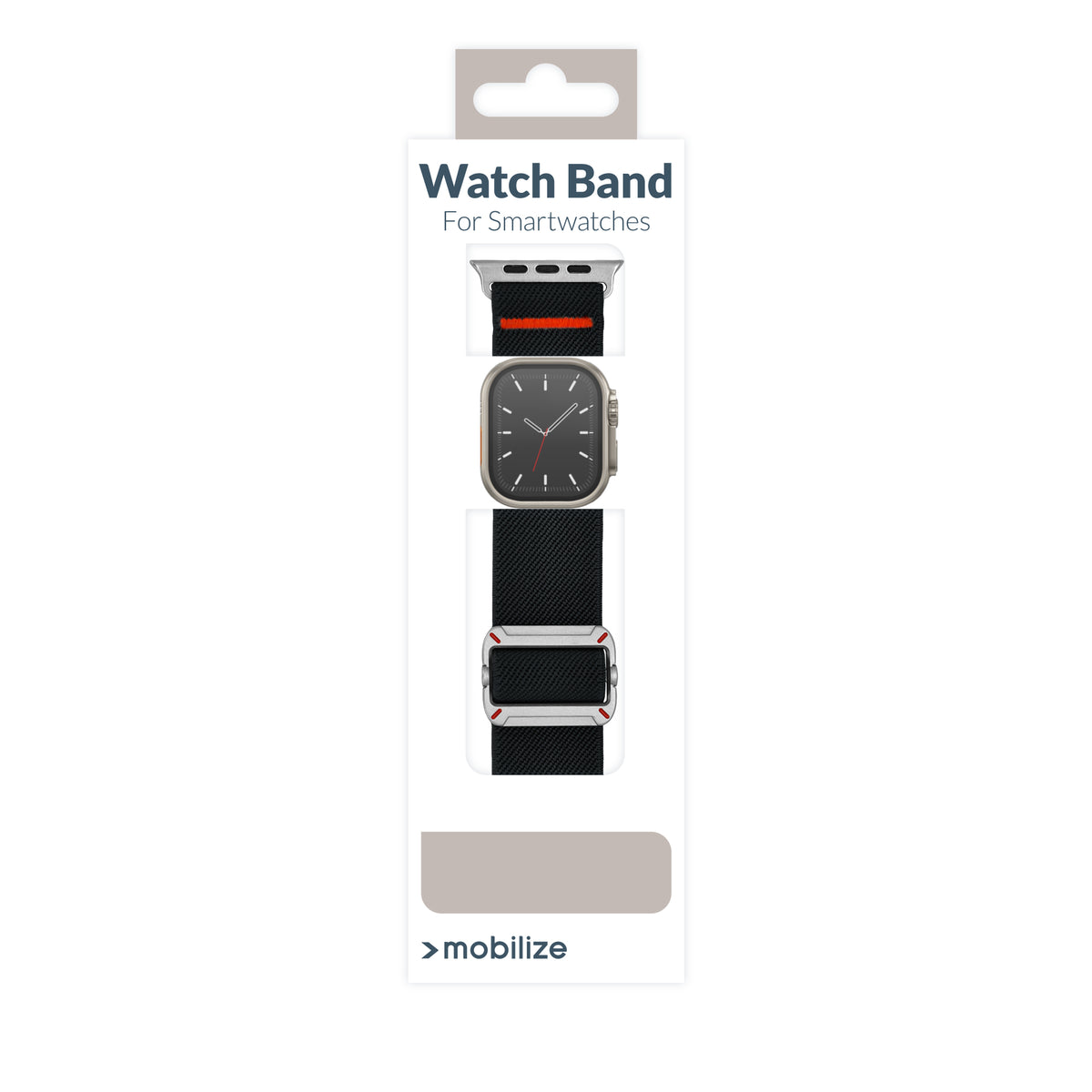 Mobilize Nylon Watch Band - Elastic - For Apple 38/40/41Mm - Black