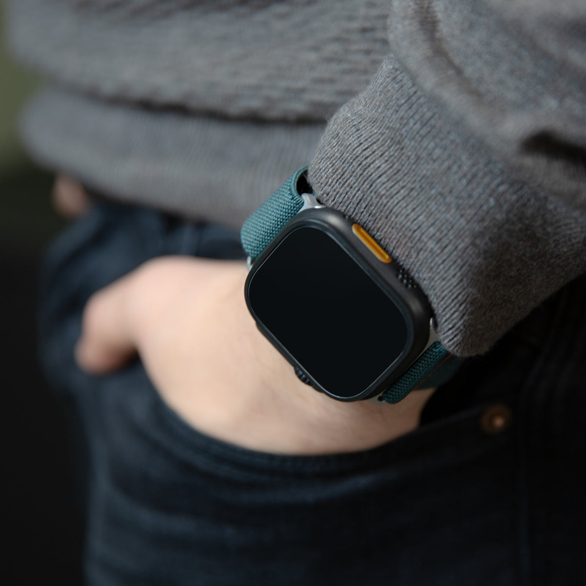 Mobilize Nylon Watch Band - Elastic - For Apple 42/44/45/49Mm - Green