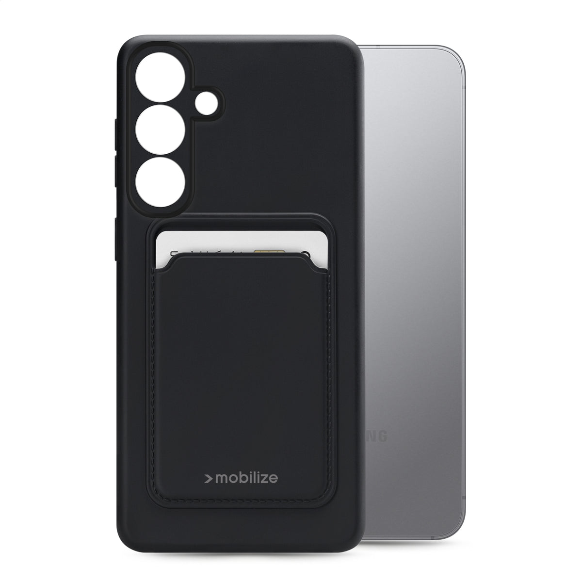 Mobilize Rubber Gelly Card Case Samsung Galaxy S26+ 5G Matt Black