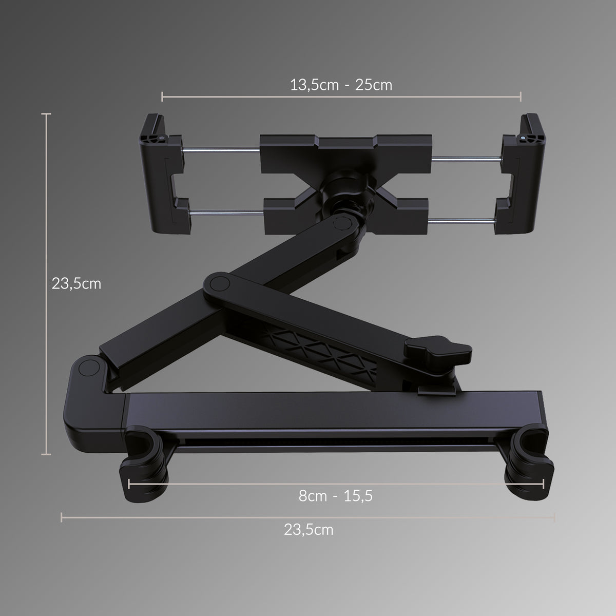 Mobilize Headrest Tablet & Smartphone Car Holder Black
