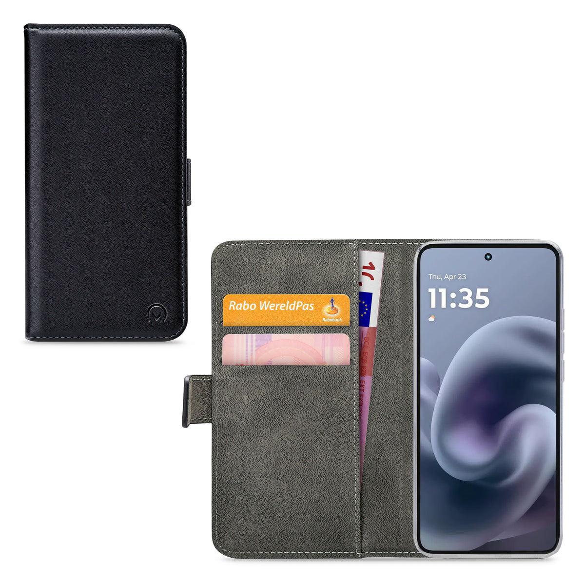 Mobilize Classic Gelly Wallet Book Case Motorola Moto G86 Power Black