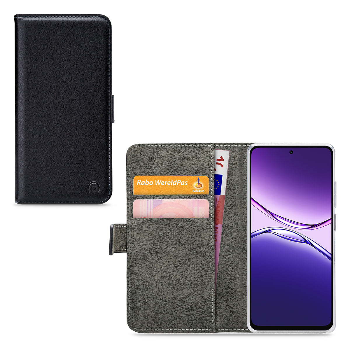 Mobilize Classic Gelly Wallet Book Case Oppo A5M Black