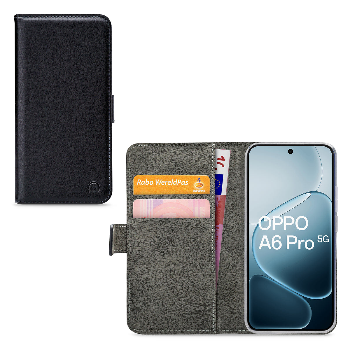 Mobilize Classic Gelly Wallet Book Case Oppo A5X Black