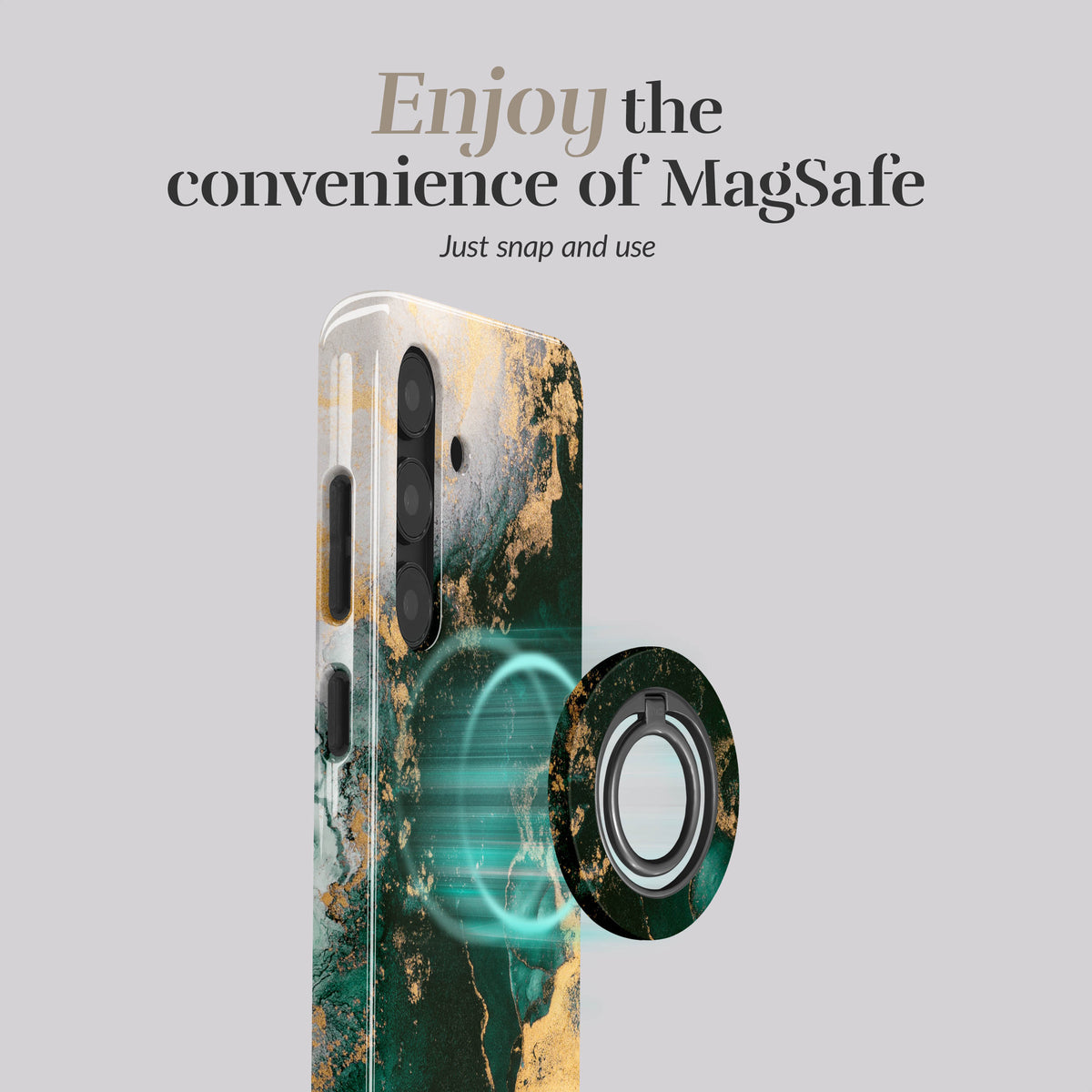 Mio By Mobilize Mio Green Marble Magsafe Compatible For Samsung A27 5G