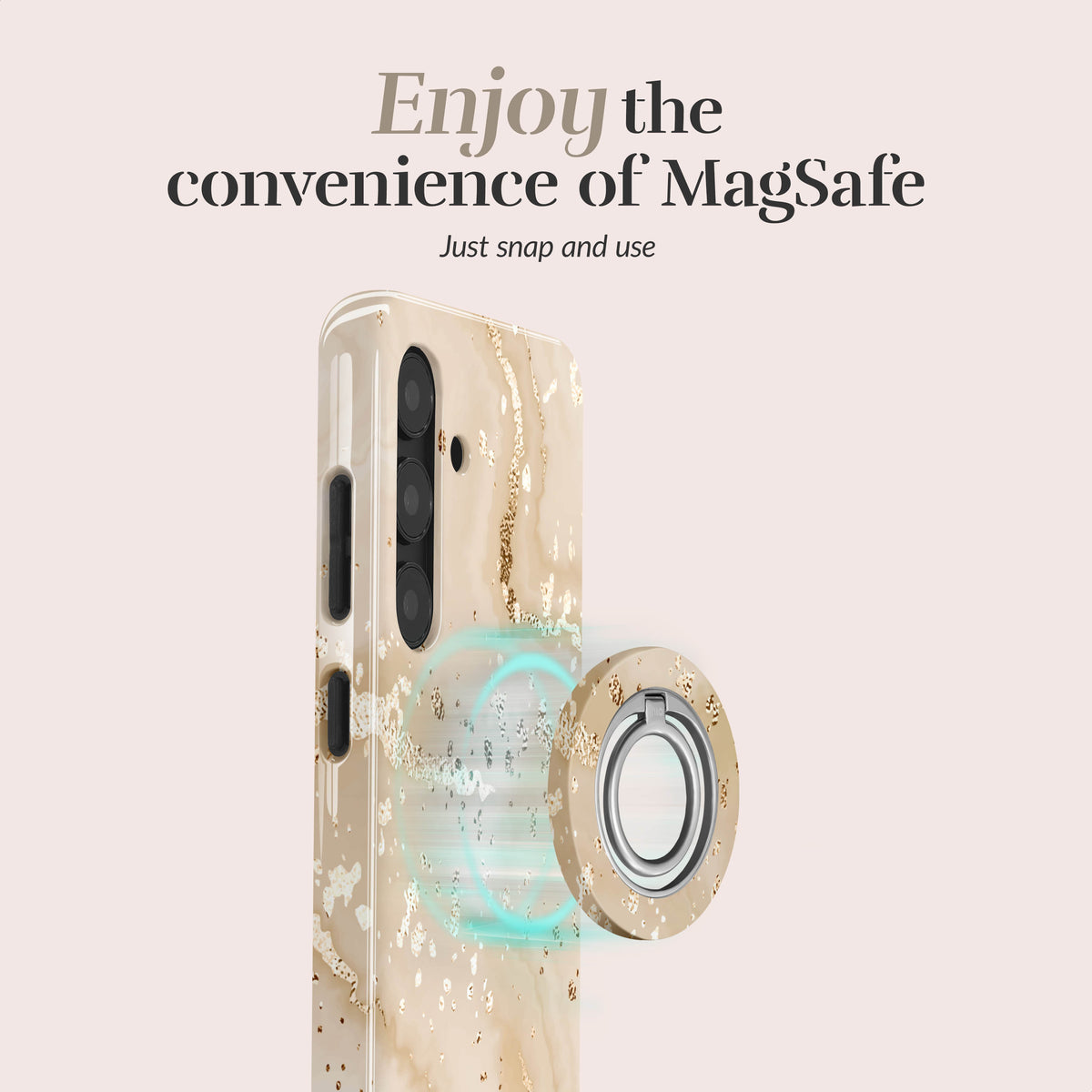 Mio By Mobilize Mio Gold Marble Magsafe Compatible For Samsung A27 5G