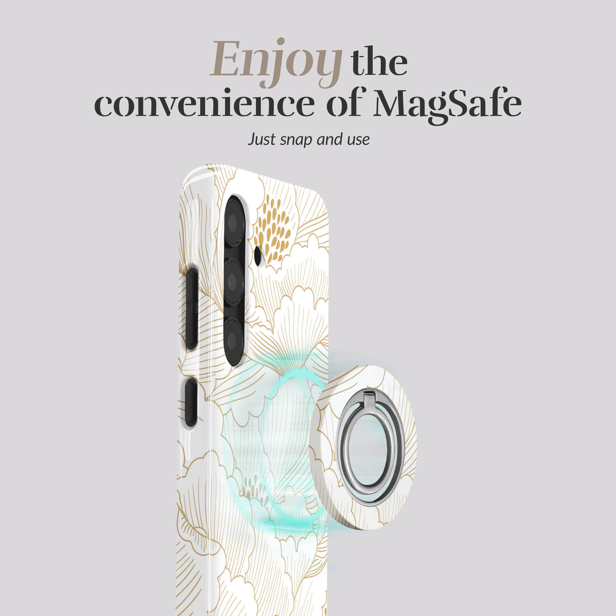 Mio By Mobilize Mio White Roses Magsafe Compatible For Samsung A27 5G