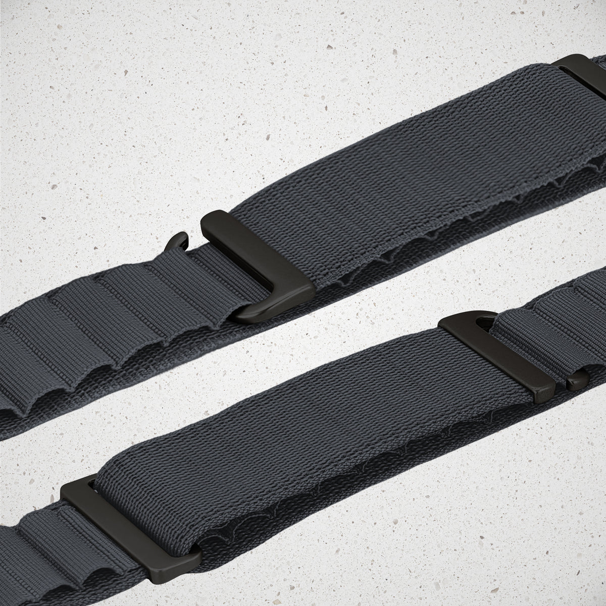 Mobilize Nylon Watch Band - Alpine - Black Connector - For Apple 38/40/41Mm - Dark Grey
