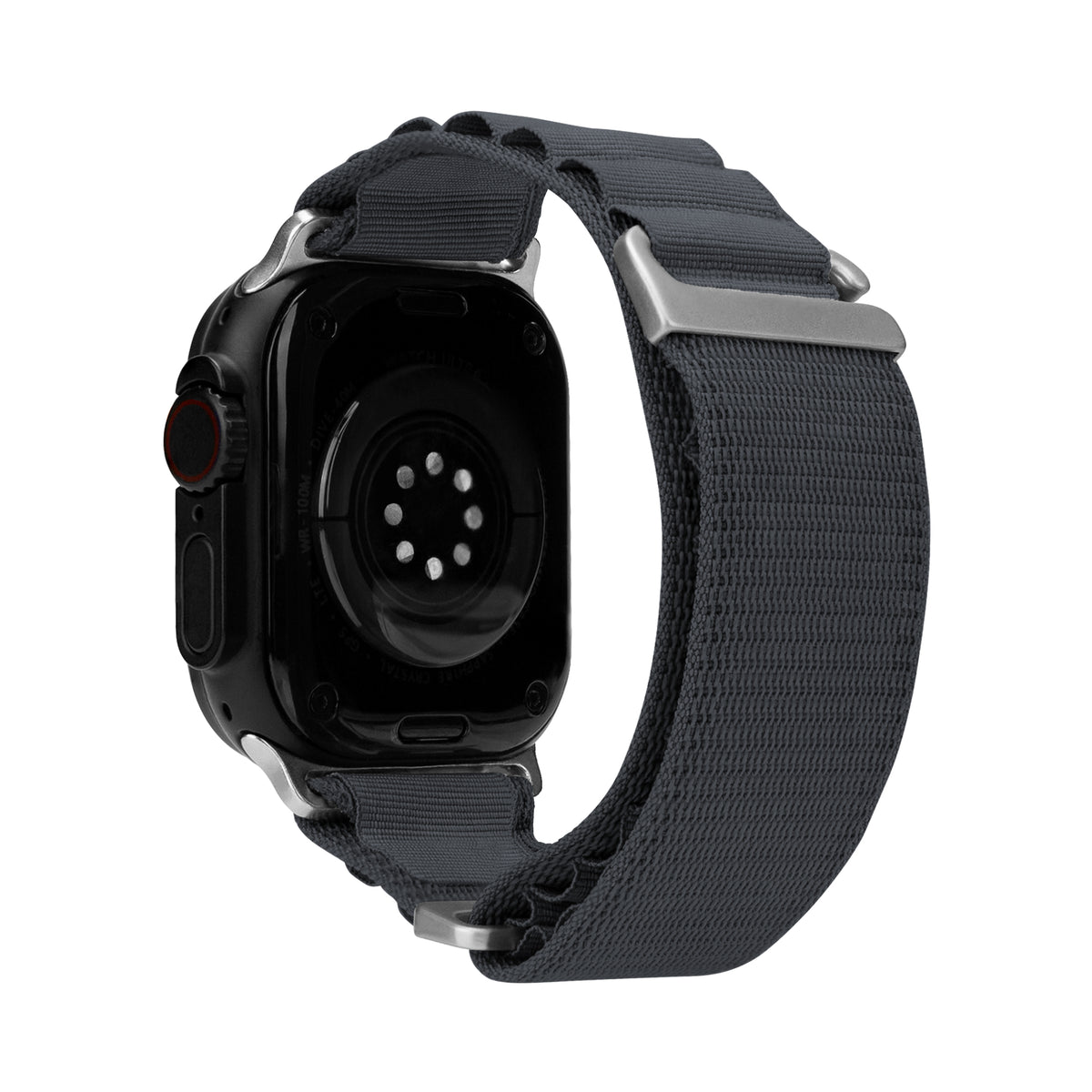 Mobilize Nylon Watch Band - Alpine - Titanium Connector - For Apple 42/44/45/49Mm - Dark Grey