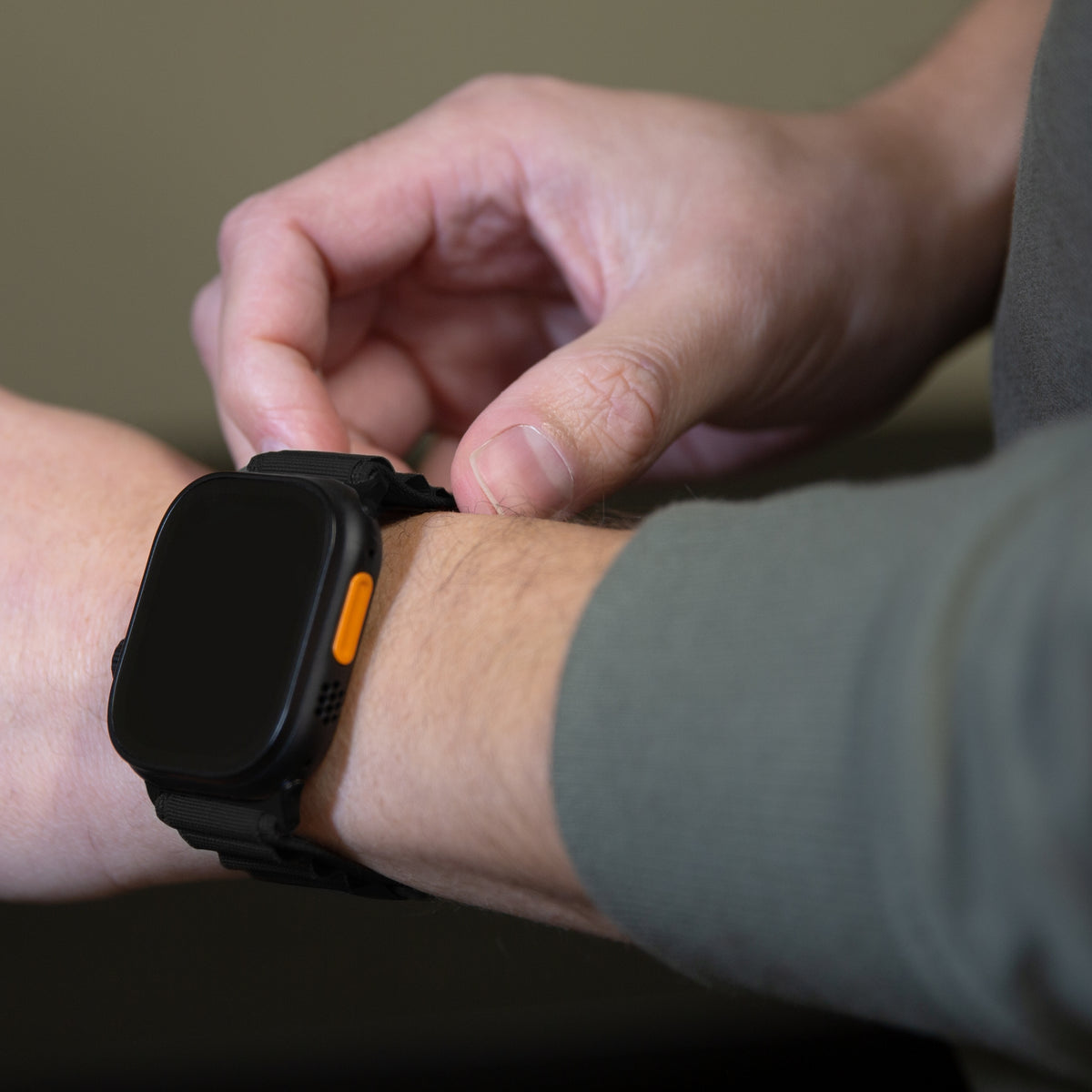 Mobilize Nylon Watch Band - Alpine - Black Connector - For Apple 42/44/45/49Mm - Starlight